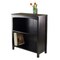 Contemporary Home Living 30” Espresso Black Storage Shelf or Bookcase with Three Tier Wide